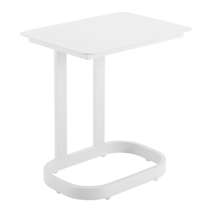 Friss Outdoor Patio End Table, White
