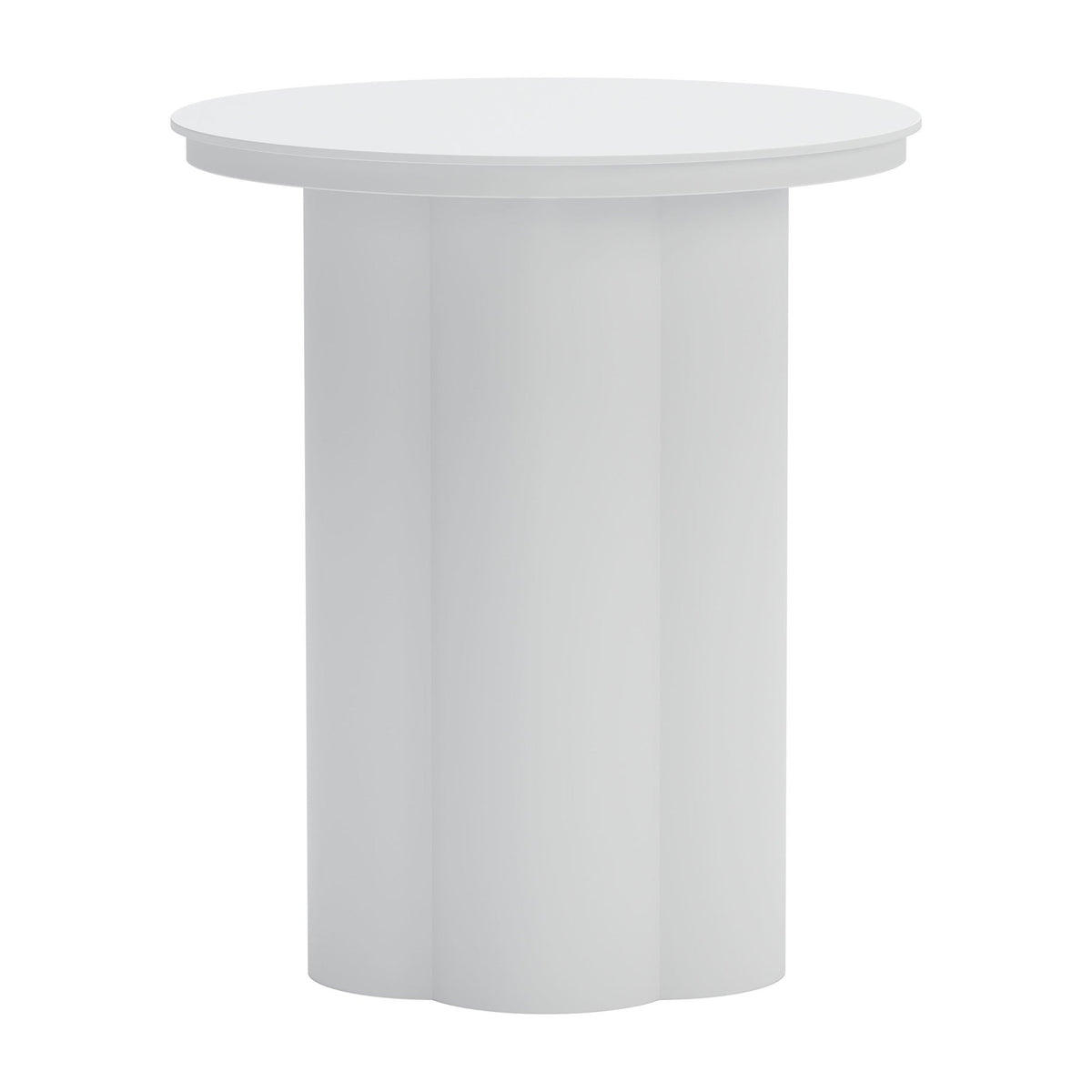 Kogur Outdoor Patio Side Table, White