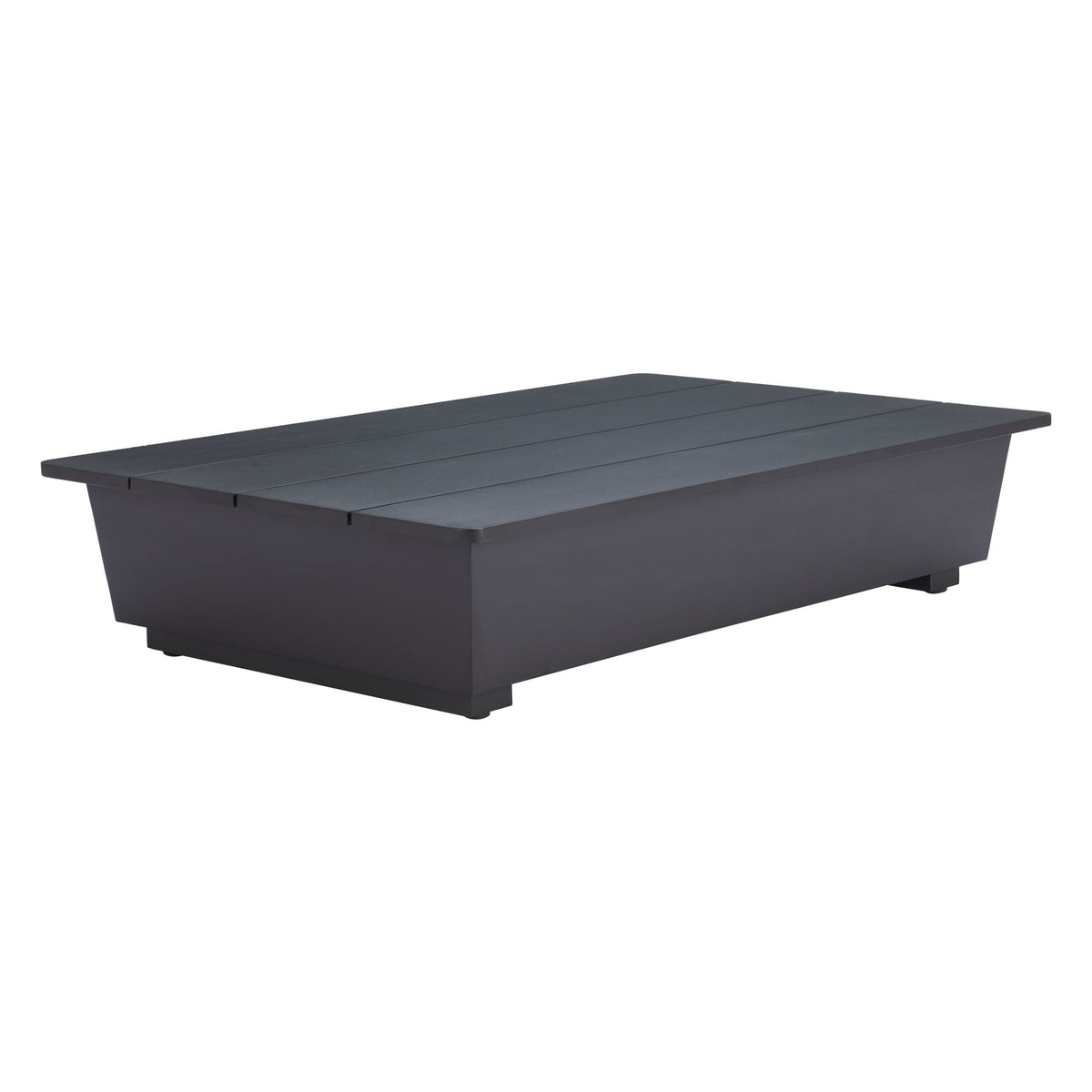 Tien Outdoor Patio Coffee Table, Black