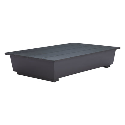 Tien Outdoor Patio Coffee Table, Black