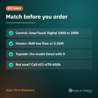 ACC SmarTouch Digital 2000 UniPack fit check card for matching your spa before ordering