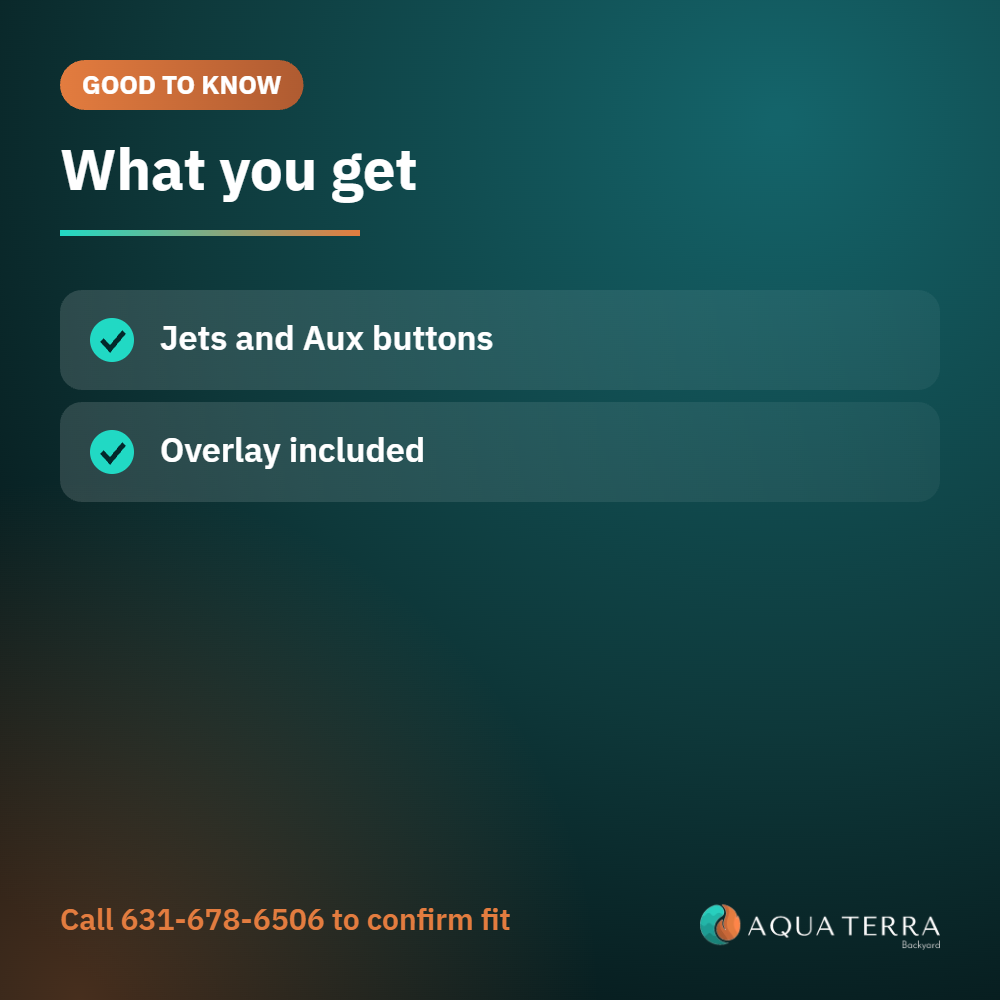 ACC KP-1000DP spa topside control, what comes with it: topside panel with overlay