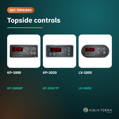 ACC KP-2020 TP topside control shown with the ACC KP-1000, KP-50 and LX-1005 topside controls