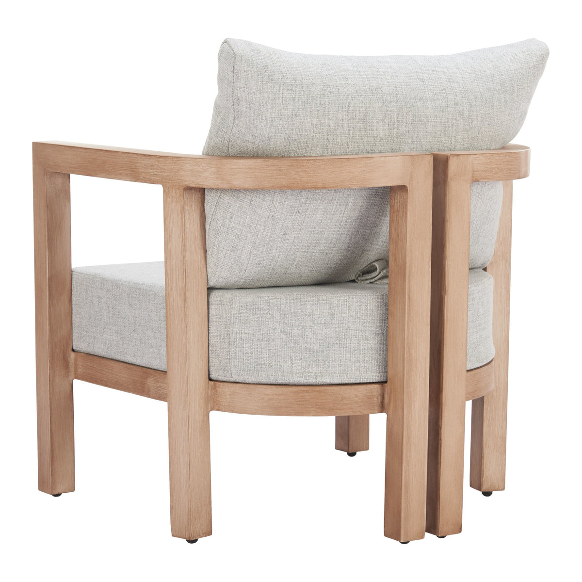 Leto Outdoor Patio Armchair, Gray