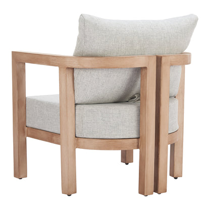 Leto Outdoor Patio Armchair, Gray