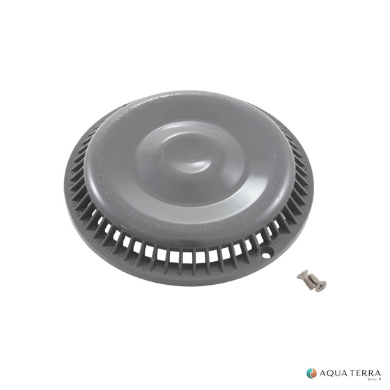 Afras 11064LTGY light gray anti-vortex pool drain cover with screws shown on a white background, supplier photo