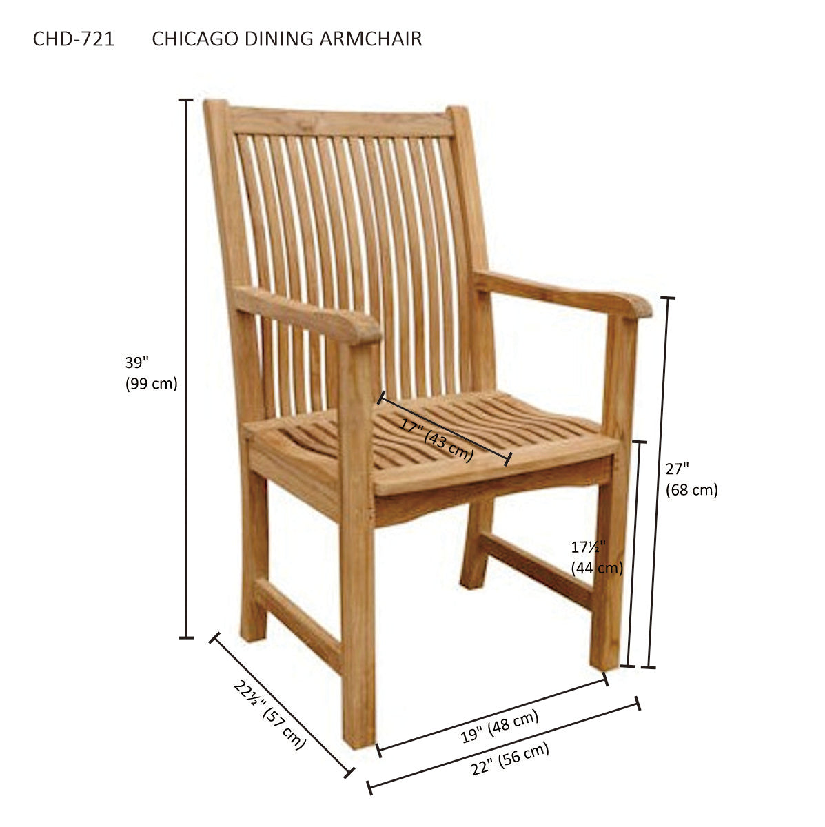 Anderson Teak Chicago Armchair