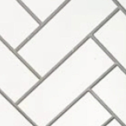 American Hearth Herringbone Brick Set, 36", White, for WB36 Wood Burning Firebox | WBL36HWH