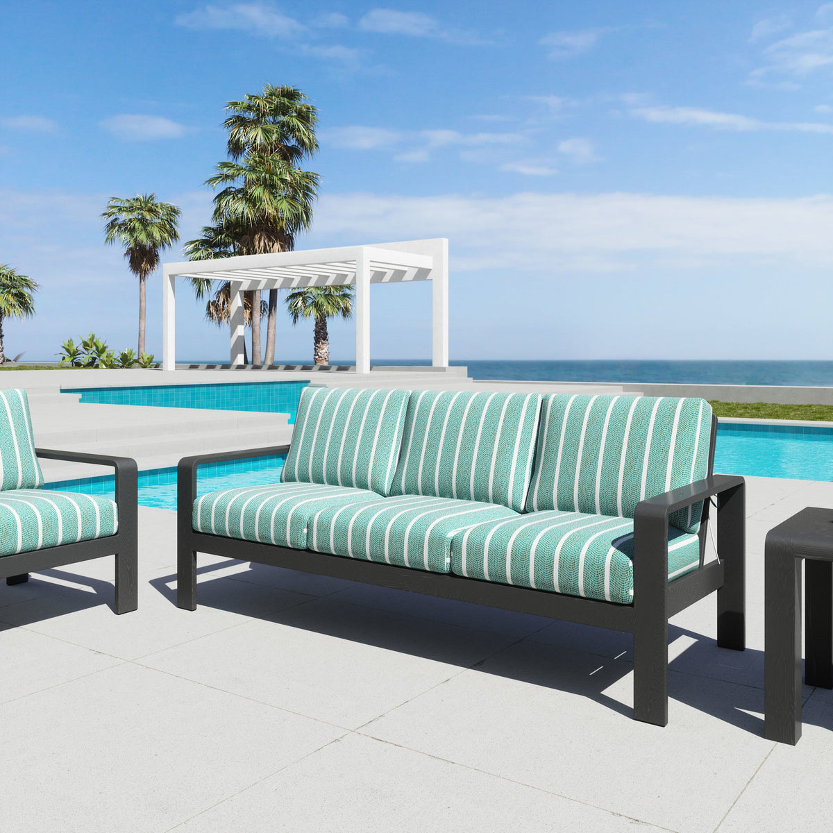Rolig Outdoor Patio Sofa, Green