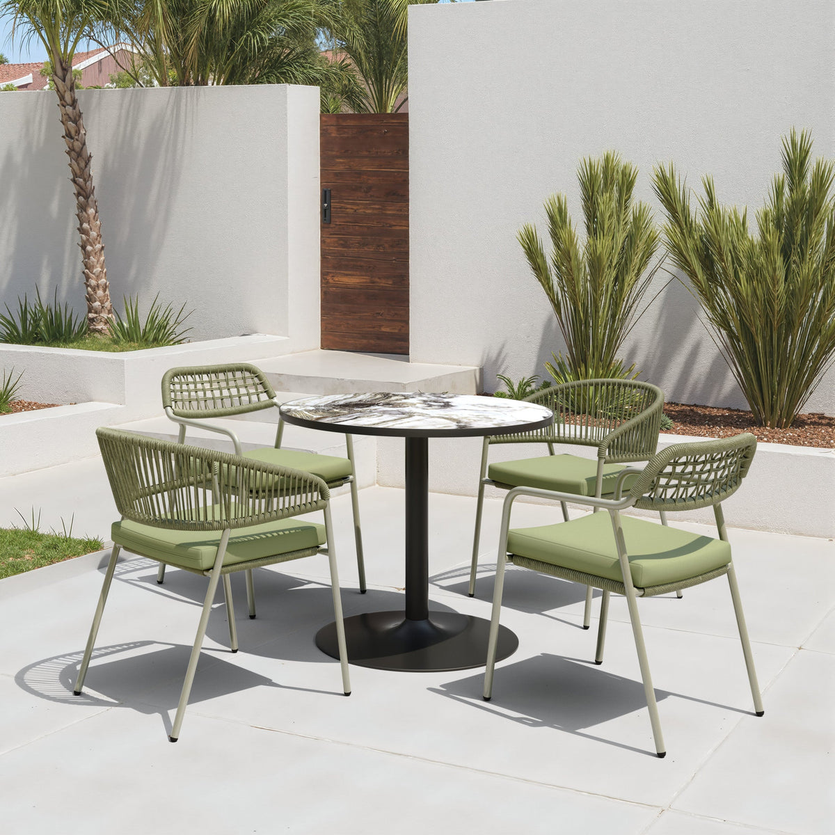 Skye Outdoor Patio Dining Chair, Set of 2, Green