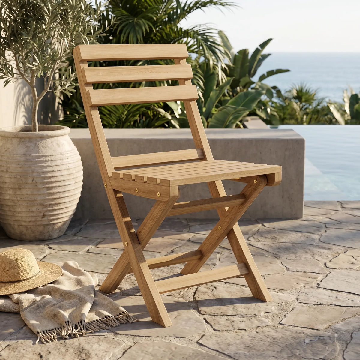 Anderson Teak Alabama Folding Chair (Sold as a pair)