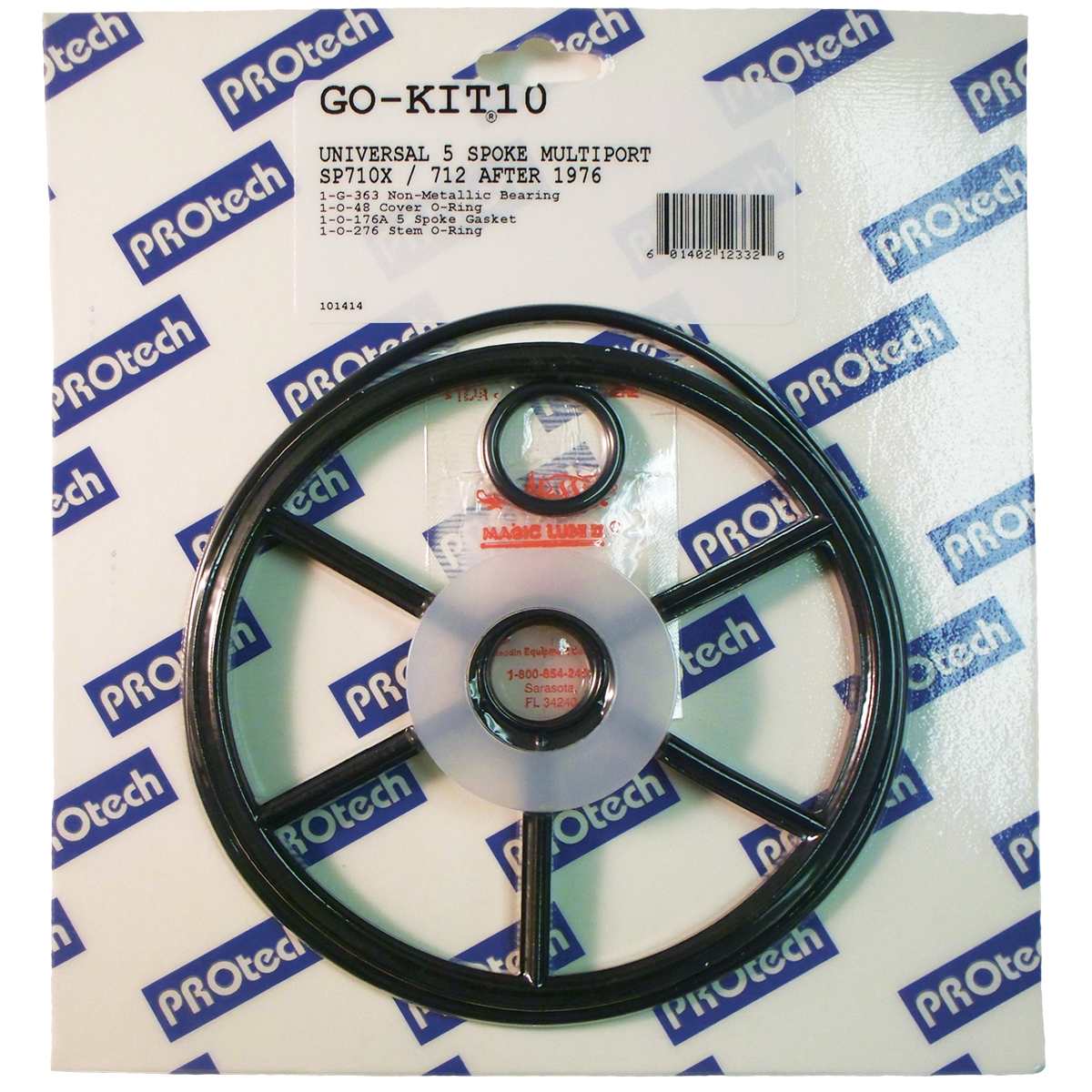 Aladdin Universal Multiport Valve Repair Kit, 5-Spoke, model GO-KIT10