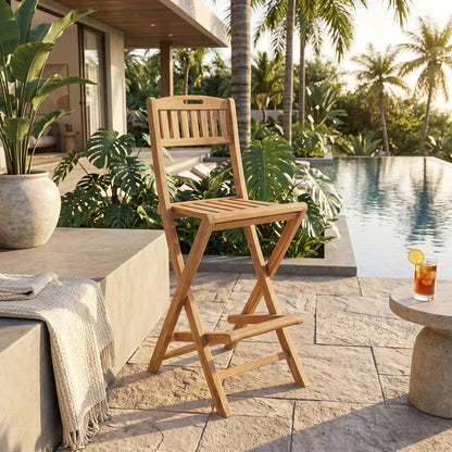 Anderson Teak Altavista Folding Bar Chair