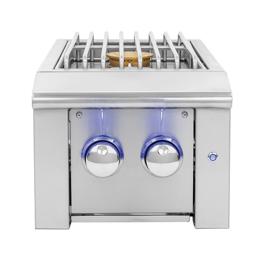 American Made Grills ALTSB2-LP Alturi propane double side burner with LED illumination