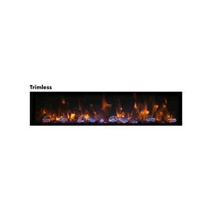 Amantii Panorama Deep Lumina Smart Electric Fireplace, 60 inch, Indoor/Outdoor, model BI-60-DEEP-OD-LUMINA