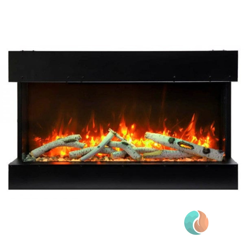 Amantii Tru View Slim Lumina Electric Fireplace, 50 inch, Indoor/Outdoor, model 50-TRV-SLIM-LUMINA