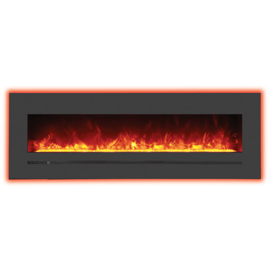 Amantii Wall Mount and Flush Mount Electric Fireplace, 60 inch, model WM-FML-60-6623-STL