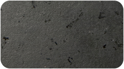 Black Lava finish swatch for the American Fyre Design Bordeaux Rectangle Fire Bowl
