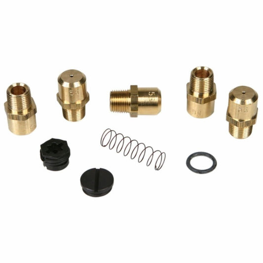 American Fyre Design brass LP-to-NG conversion kit fittings: orifices, spring and caps, model HCK-07-NAT