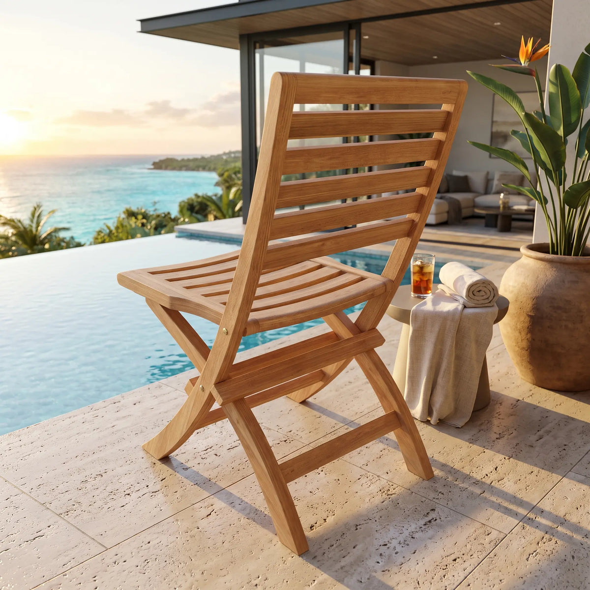 Anderson Teak Andrew Folding Chair (sell & price per 2 chairs only)