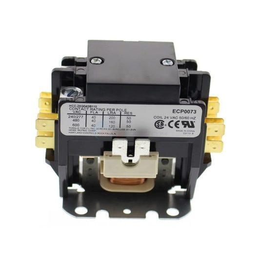 AquaCal Relay, 40A, 2-Pole, 24V, model ECS0073