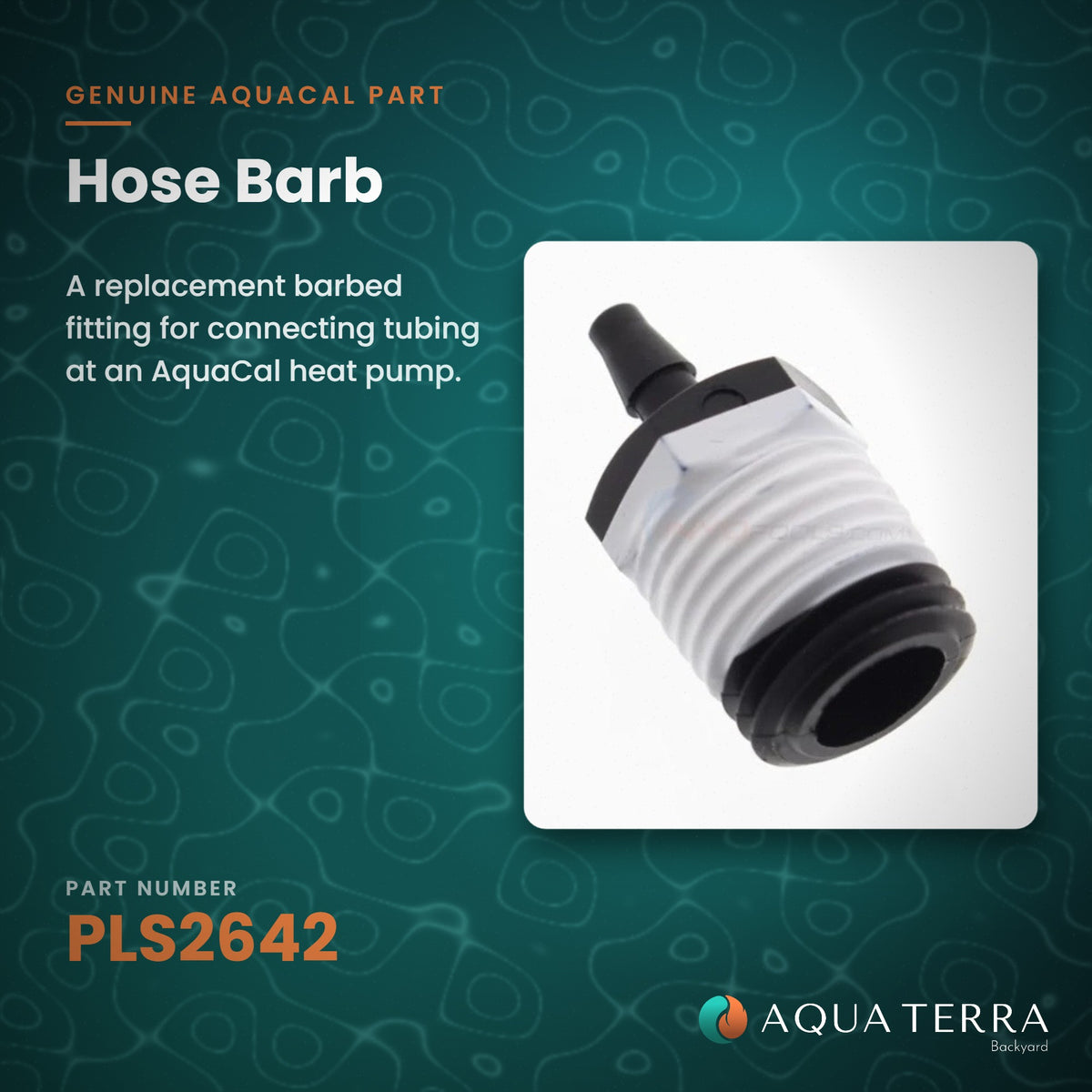 AquaCal Hose Barb, model PLS2642, view 2