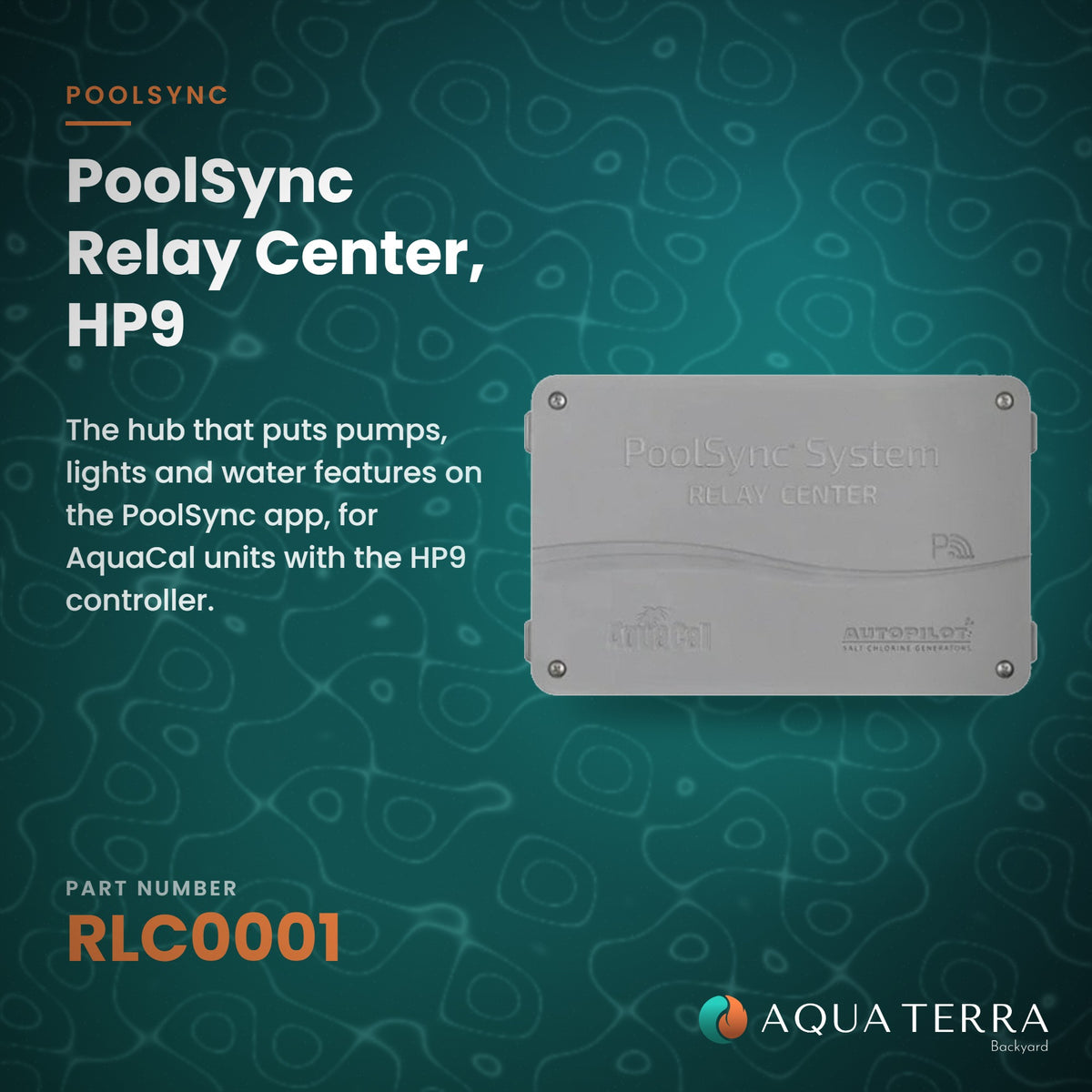 AquaCal Relay Center, HP9, model RLC0001, view 2