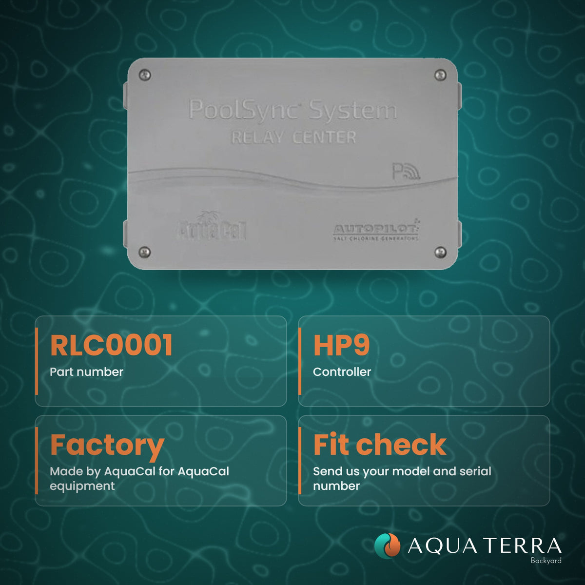 AquaCal Relay Center, HP9, model RLC0001, view 3