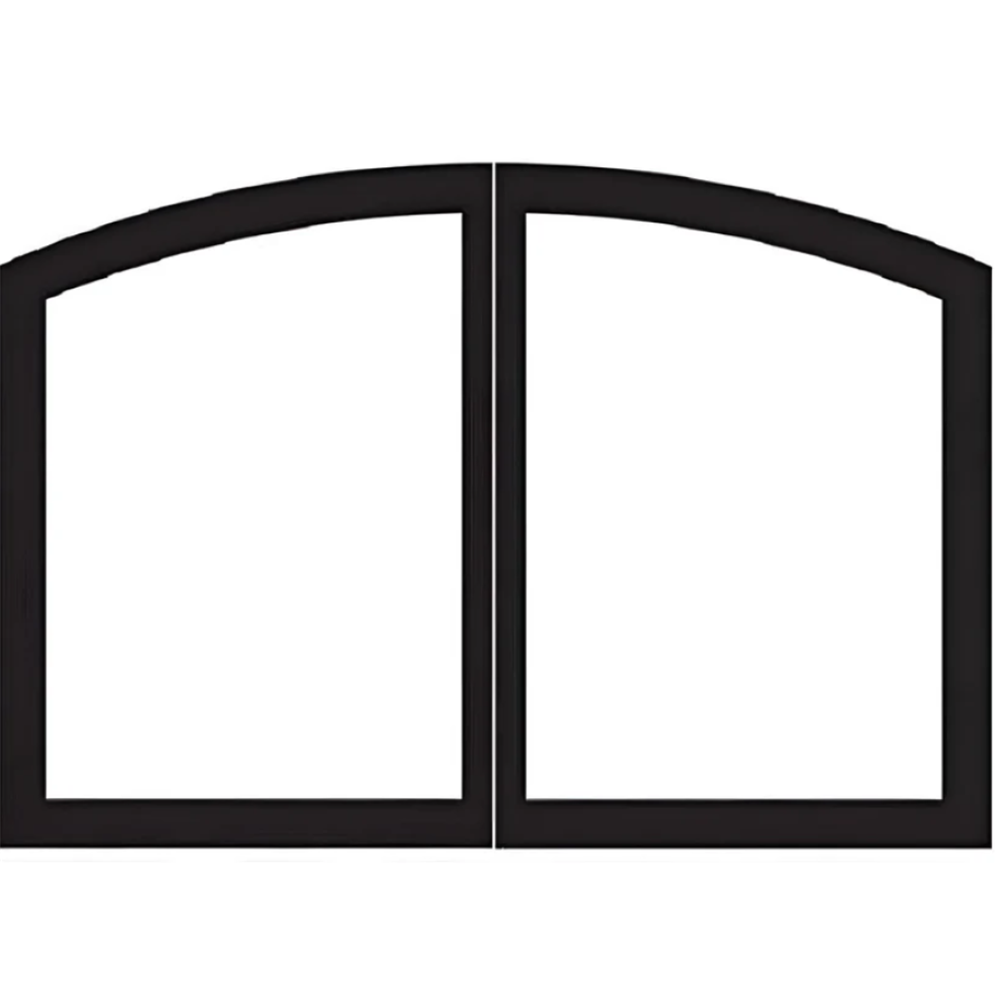 American Hearth VFR32SCBL black arch door set for VFD32