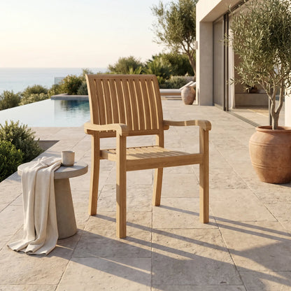 Anderson Teak Aspen Stackable Armchair (Fully Built & 4 pcs in a box)