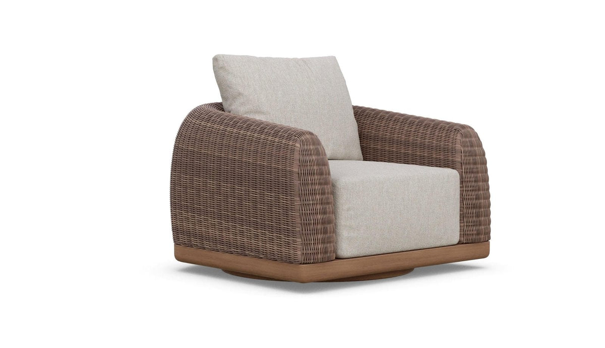 Aspen Swivel Club Chair, Java