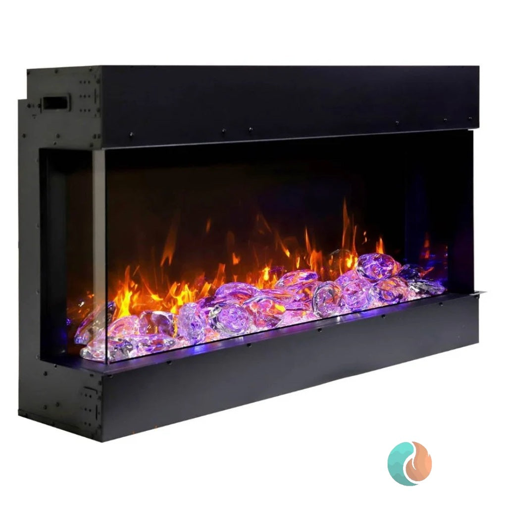 Amantii Tru View Slim Smart Electric Fireplace, 40", Indoor/Outdoor | 40-TRV-SLIM