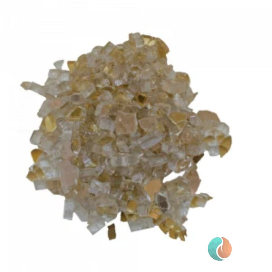 Amantii Reflective Fire Glass Media, 1/2", Champagne | AMSF-GLASS-04