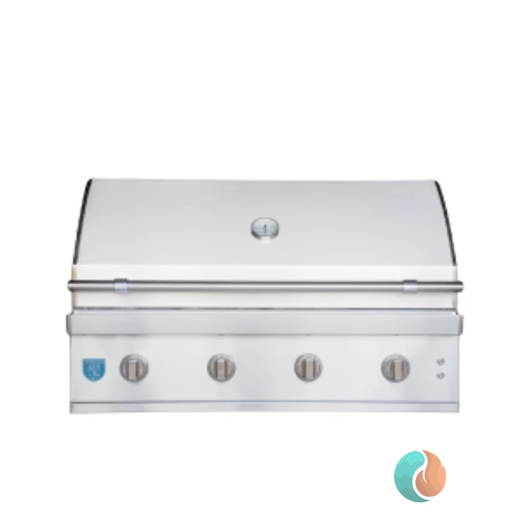 American Made Grills Atlas Built-In Natural Gas Grill with Briquette Trays, 42" | ATS42-B-NG