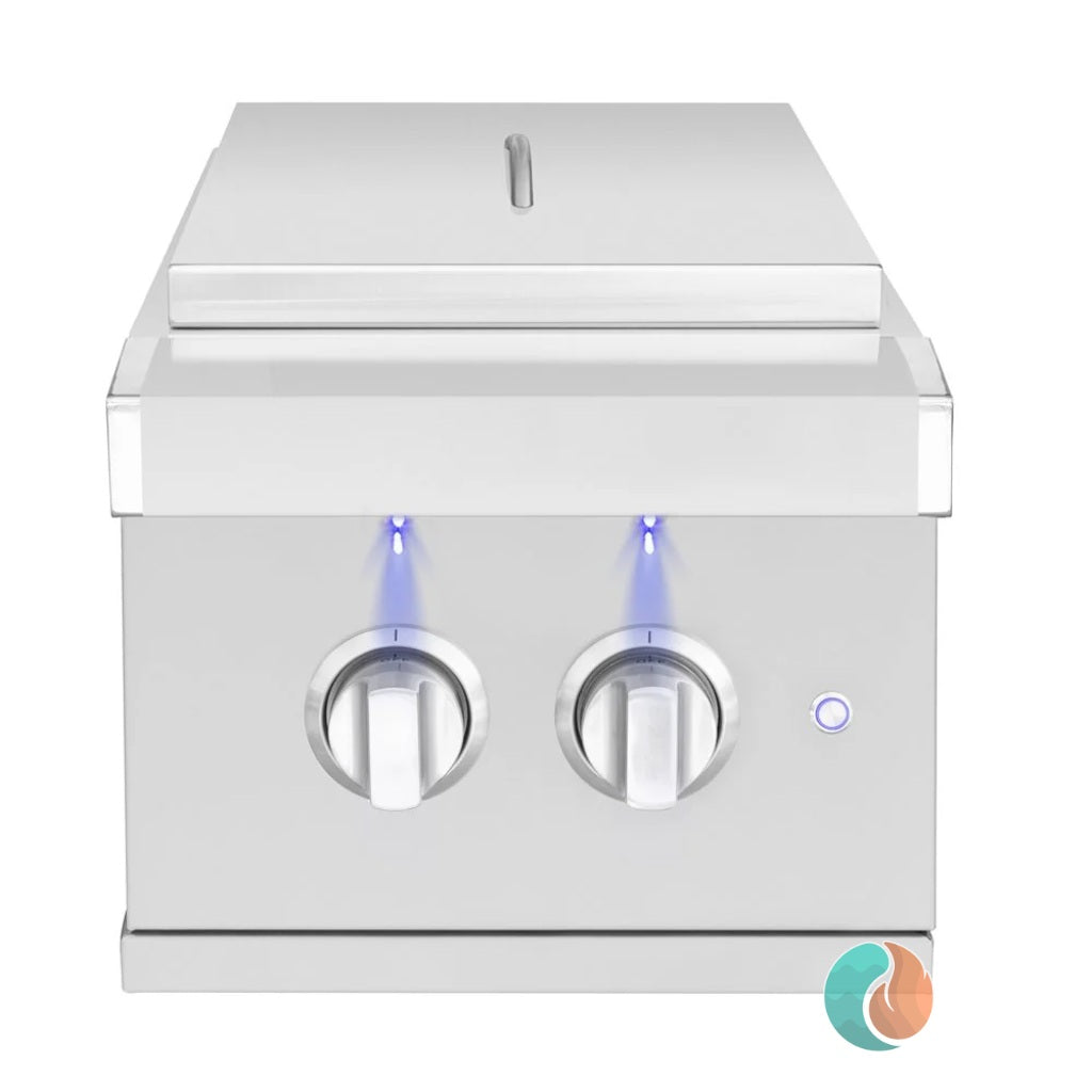 American Made Grills Atlas Propane Double Side Burner | ATSSB2-LP