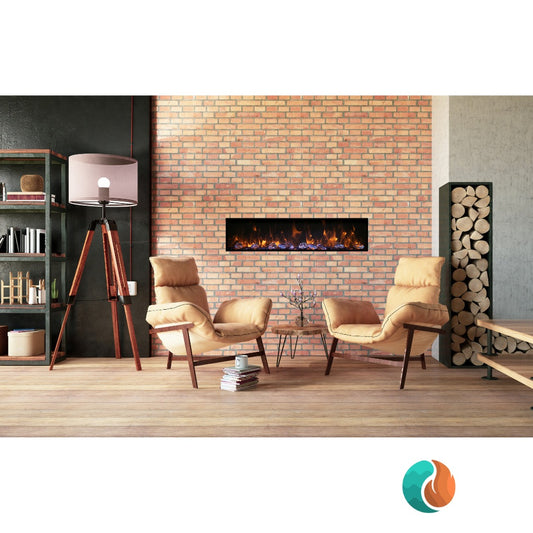Amantii Panorama Deep Xtra Tall Lumina electric fireplace, 50 inch