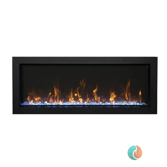 Amantii Panorama Slim Smart Electric Fireplace, 50", Indoor/Outdoor | BI-50-SLIM-OD