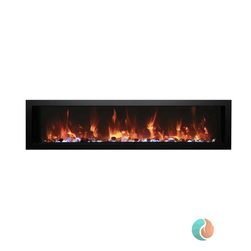 Amantii Panorama Xtraslim Smart Electric Fireplace, 60" | BI-60-XTRASLIM