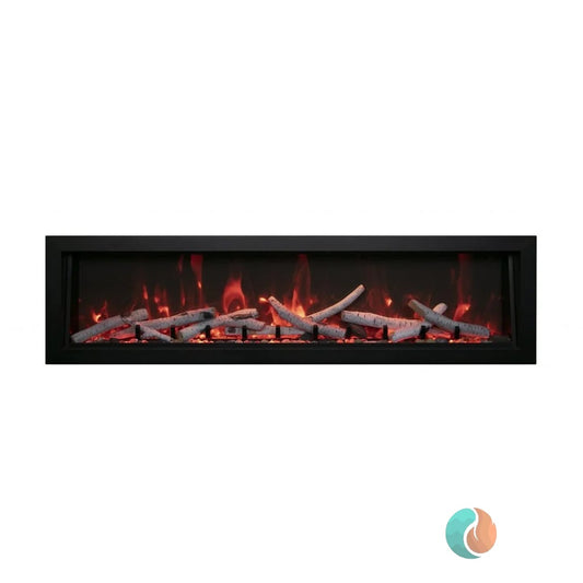 Amantii Panorama Deep Smart Electric Fireplace, 72", Indoor/Outdoor | BI-72-DEEP-OD