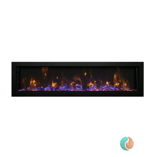 Amantii Panorama Deep Xtra Tall Smart Electric Fireplace, 88" | BI-88-DEEP-XT