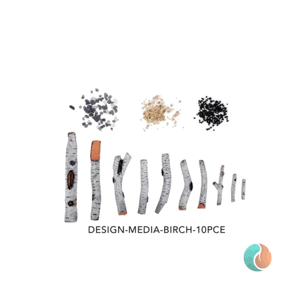 Amantii Birch Deluxe Media Kit, 10 Piece | DESIGN-MEDIA-BIRCH-10PCE