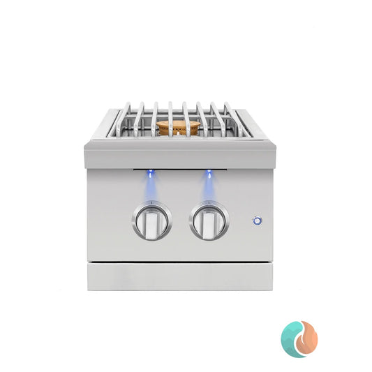 American Made Grills Encore Double Side Burner, Natural Gas | ENCSB2-NG