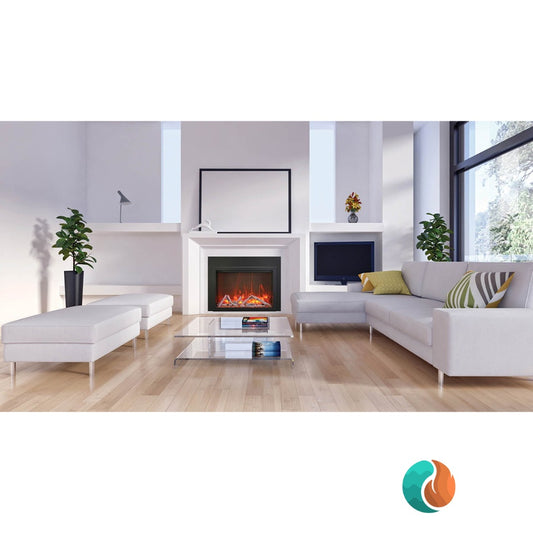 Amantii flush mount electric fireplace insert, 30 inch