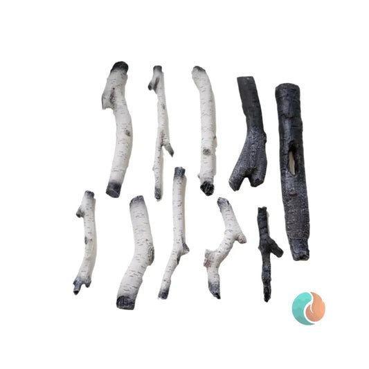 Amantii Birch Log Set, 10 Piece | LOGSET-10PCE-BIRCH