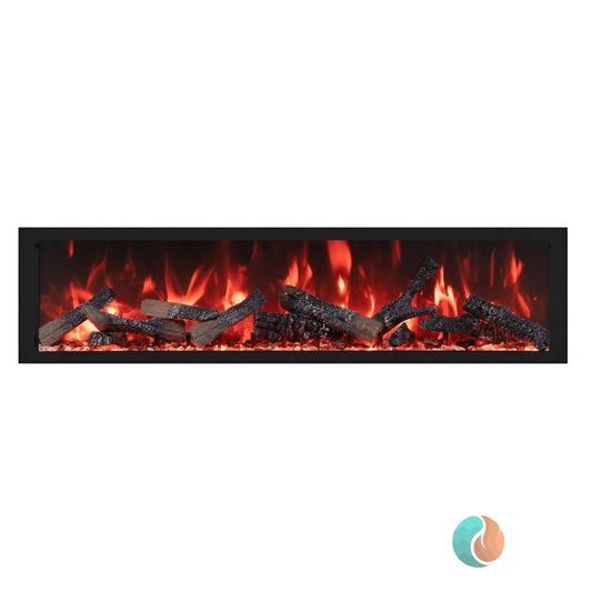 Amantii Symmetry Xtra Tall Smart Electric Fireplace, Indoor/Outdoor | SYM-100-XT