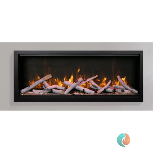 Amantii Symmetry Xtra Tall Lumina Smart Electric Fireplace, 42", Indoor/Outdoor | SYM-42-XT-LUMINA
