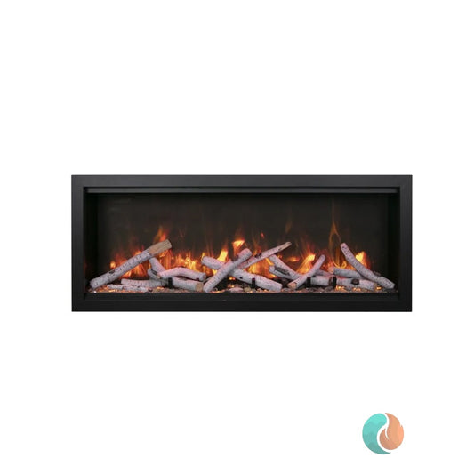 Amantii Symmetry Xtra Tall Smart Electric Fireplace, 88", Indoor/Outdoor | SYM-88-XT