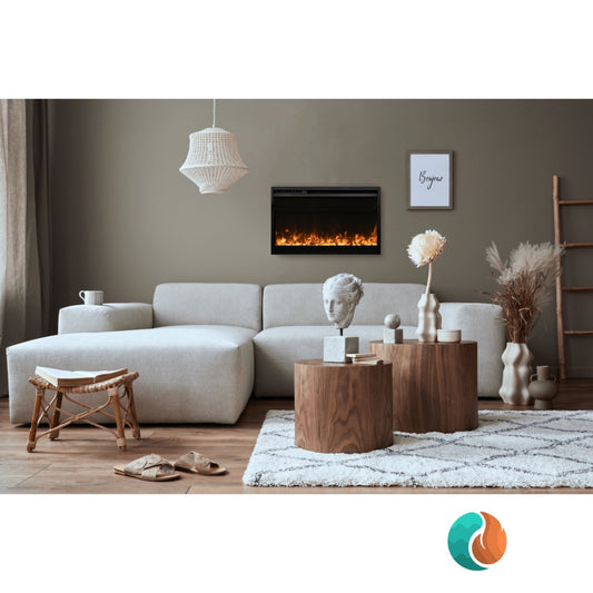 Amantii Traditional Xtraslim electric fireplace, 33 inch