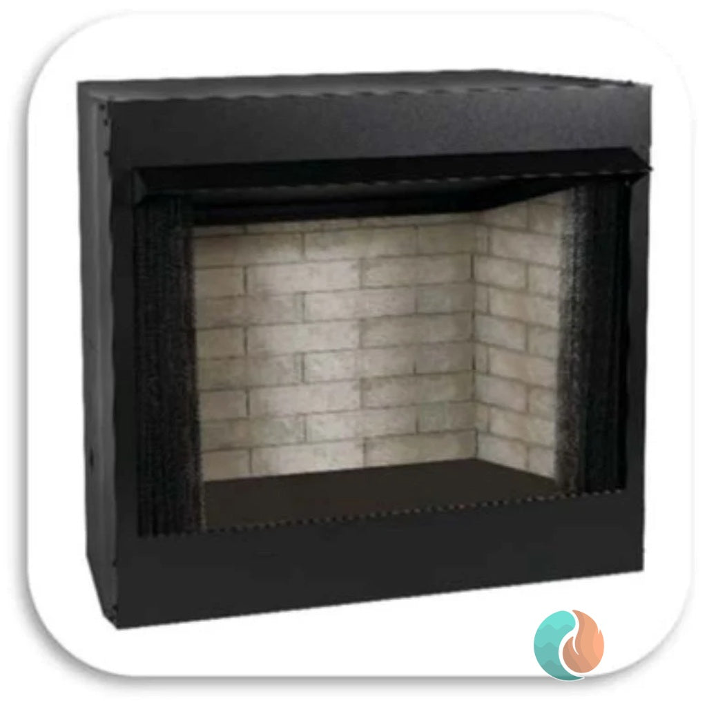 American Hearth Jefferson Vent-Free Louvered Firebox, 36", with Traditional Refractory Liner | VFD36FB2ML
