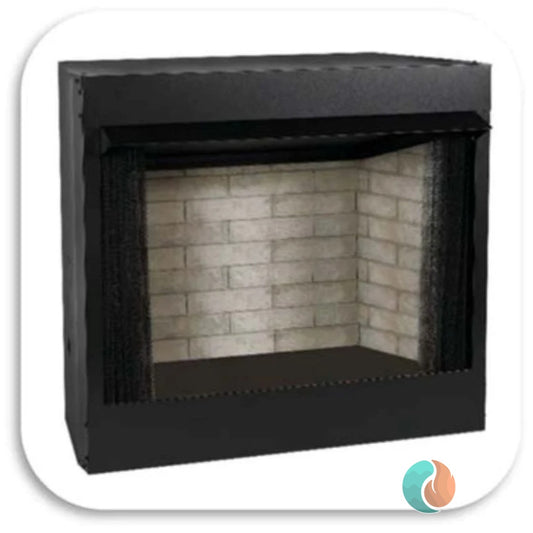 American Hearth Jefferson Vent-Free Louvered Firebox, 36", with Traditional Refractory Liner | VFD36FB2ML